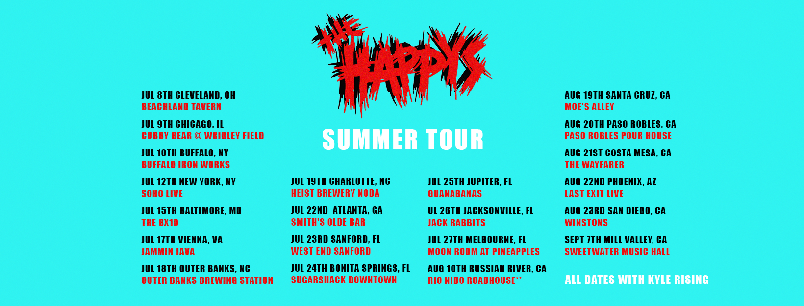 The Happys - Summer Tour - Rio Nido (Russian River)